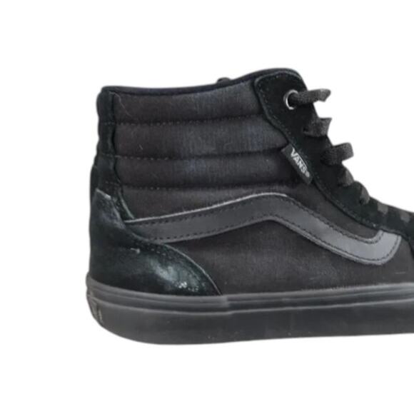 Vans Shoes Mens 7.5 Sneakers Sk8 Hi Skate Athletic Lifestyle Suede Black Casual - Picture 9 of 13